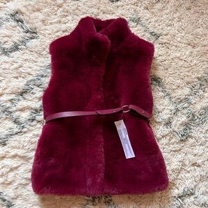 Mayoral Soft Faux Fur Belted Vest